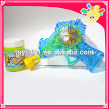 Transparent Friction Bubble Gun Toy,Flashing Bubble Gun For Kids With Bubble Water